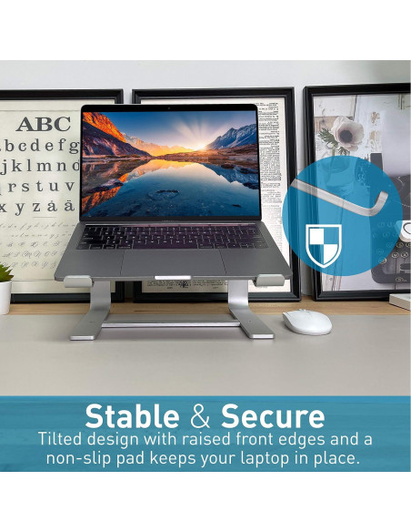 Teclado Mini con Cable Macally + Ratón Silencioso + Soporte Ergonómico