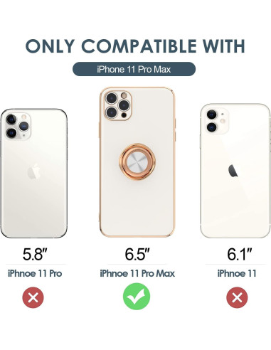 Funda Hython para iPhone 11 Pro Max 6.5" Soporte Anillo