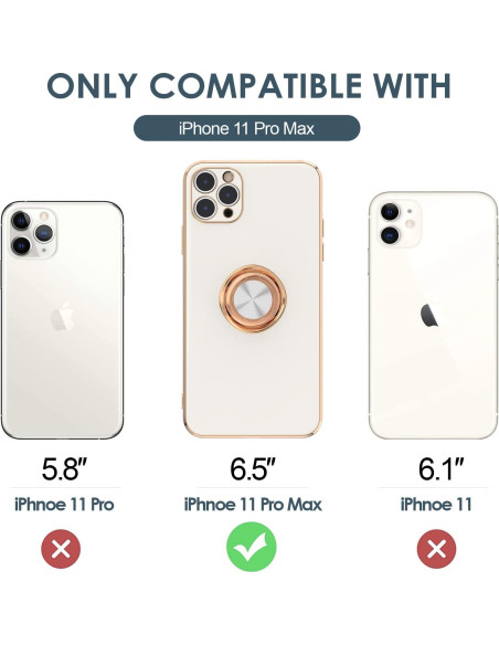 Funda Hython para iPhone 11 Pro Max 6.5" Soporte Anillo