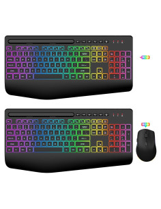 Combo Teclado y Ratón Inalámbricos SABLUTE Retroiluminados