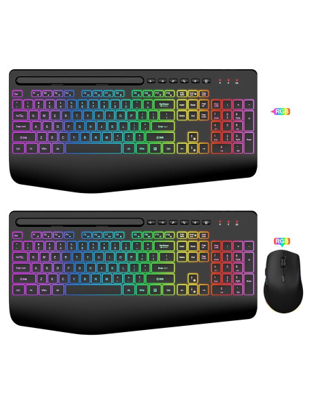 Combo Teclado y Ratón Inalámbricos SABLUTE Retroiluminados Combo Teclado y Ratón Inalámbricos SABLUTE Retroiluminados
