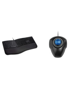 Teclado Ergonómico Kensington Pro Fit y Ratón Trackball Orbit