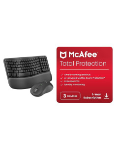 Combo Teclado Ergonómico Inalámbrico Logitech MK670 + Ratón M550 L + McAfee 2024