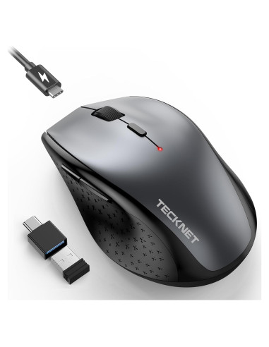 Ratón Inalámbrico TECKNET Pro con Jiggler y Carga Rápida