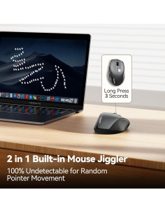 Ratón Inalámbrico TECKNET Pro con Jiggler y Carga Rápida 2