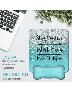 Juego de Soporte Ergonómico SOTWONSO para Mouse y Teclado 2