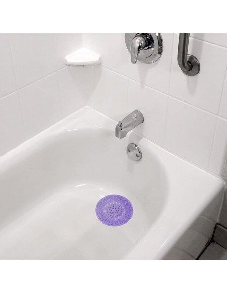 Gotega Captador de Cabello para Drenaje, 5 Piezas Brillantes