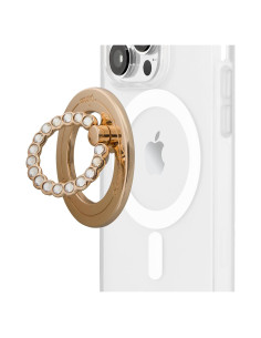 Soporte Magnético para Teléfono Lenntek MagSafe Oro/Rhinestone