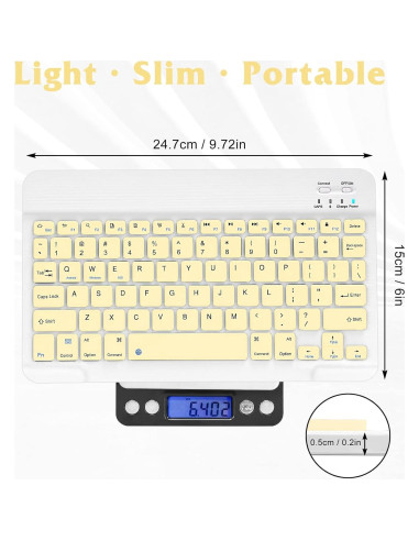 Combo Teclado y Ratón Bluetooth UrbanX KB030 Amarillo