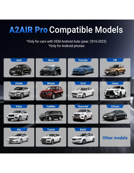 Adaptador Inalámbrico Android Auto OTTOCAST A2Air Pro