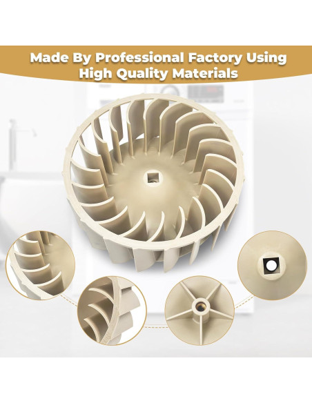 Rueda de Soplador FANCIGO WP697772 18.9cm Compatible Whirlpool