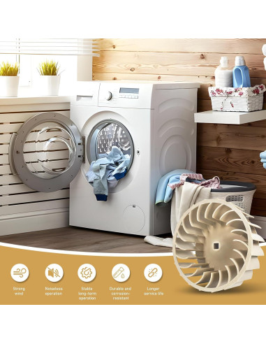 Rueda de Soplador FANCIGO WP697772 18.9cm Compatible Whirlpool