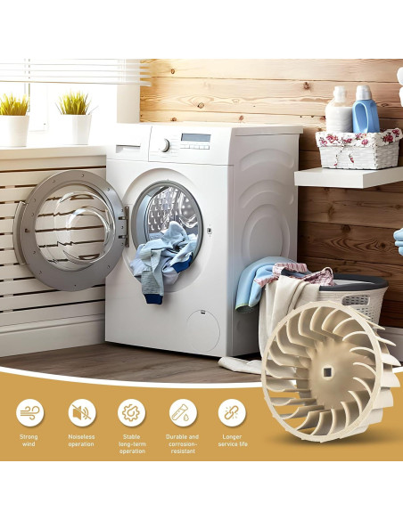 Rueda de Soplador FANCIGO WP697772 18.9cm Compatible Whirlpool