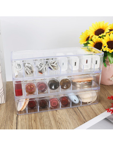 Organizador de Cables JUNJIAHAOZHU 4 Piezas 40 Correas