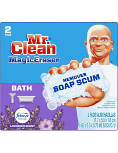 Borrador Mágico Mr. Clean 2 Esponjas Limpieza Aroma Lavanda 2
