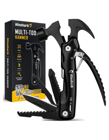 Multiherramienta Martillo 12 en 1 Hinshark - Regalo Único