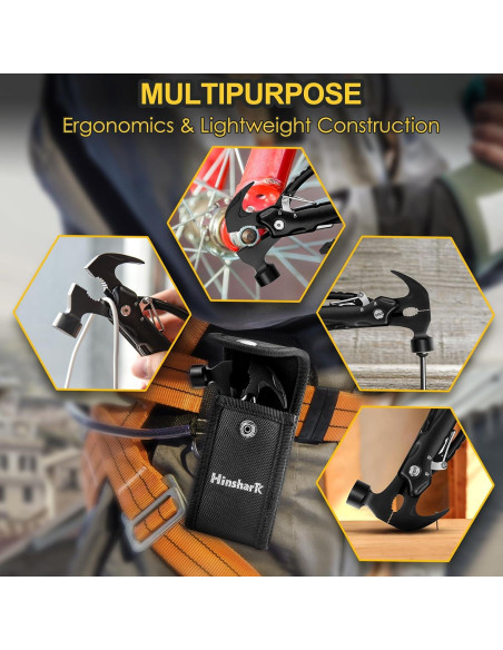 Multiherramienta Martillo 12 en 1 Hinshark - Regalo Único