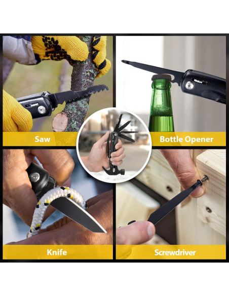 Multiherramienta Martillo 12 en 1 Hinshark - Regalo Único