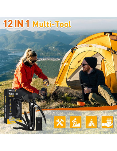 Multiherramienta Martillo 12 en 1 Hinshark - Regalo Único