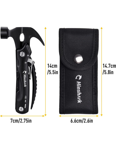 Multiherramienta Martillo 12 en 1 Hinshark - Regalo Único