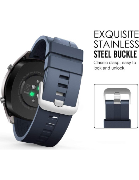 Correa de Silicona MoKo para Huawei Watch 22mm 3 Pack