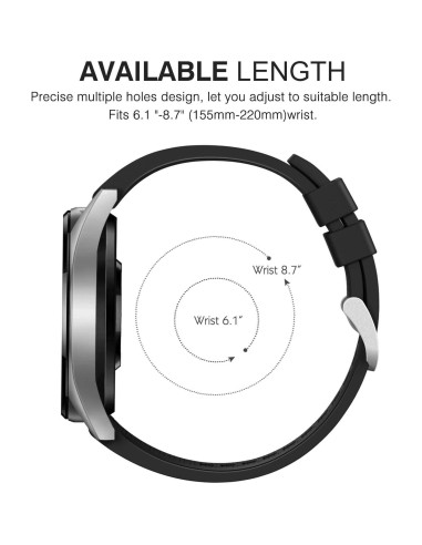 Correa de Silicona MoKo para Huawei Watch 22mm 3 Pack