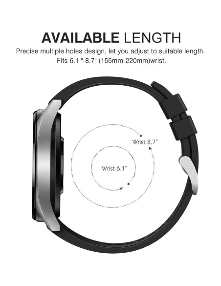 Correa de Silicona MoKo para Huawei Watch 22mm 3 Pack