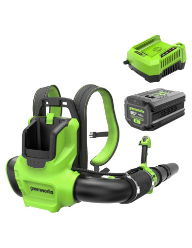 Soplador de Mochila Greenworks 80V 750 CFM Batería 4.0Ah