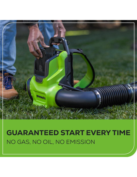 Soplador de Mochila Greenworks 80V 750 CFM Batería 4.0Ah