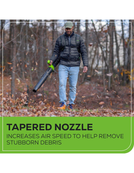 Soplador de Mochila Greenworks 80V 750 CFM Batería 4.0Ah