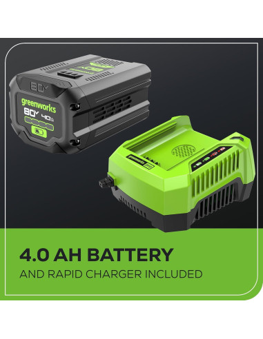 Soplador de Mochila Greenworks 80V 750 CFM Batería 4.0Ah