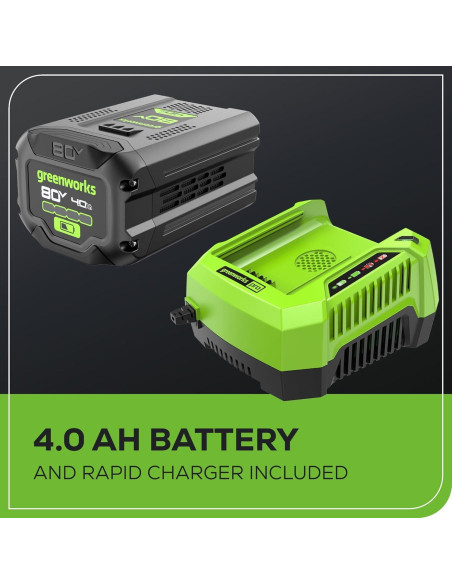 Soplador de Mochila Greenworks 80V 750 CFM Batería 4.0Ah