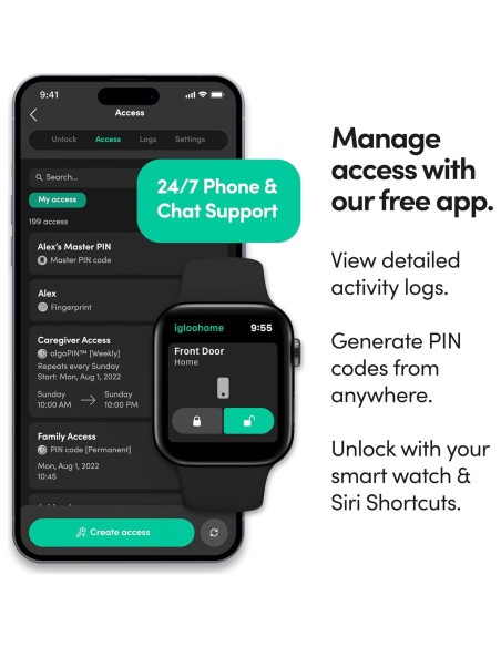 Cerradura Inteligente Igloohome Deadbolt Go con Huella Digital