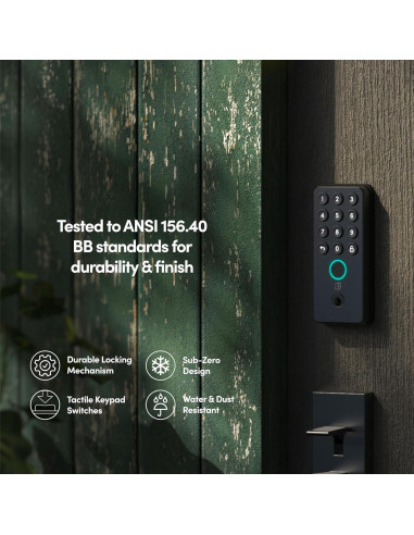 Cerradura Inteligente Igloohome Deadbolt Go con Huella Digital