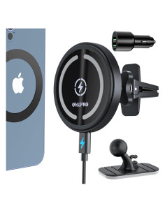 Cargador de Coche OHLPRO MagSafe 15W para iPhone 16/15/14