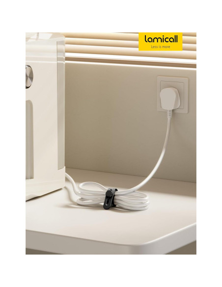 10Pack Correas de Silicona Lamicall para Organizar Cables