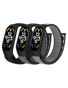 Correa de Nylon WNIPH para Xiaomi Mi Band 7/6/5/4/3 Ajustable