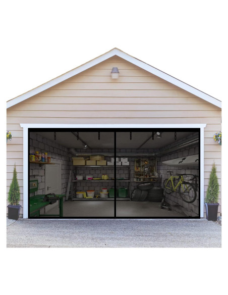 Puerta de Pantalla Magnética Yehgus Doble 2 Coches 4.98x2.18m