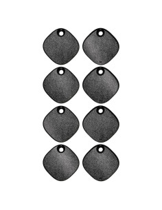 MightySkins Piel Brillante para Samsung Galaxy SmartTag - Cuero Negro