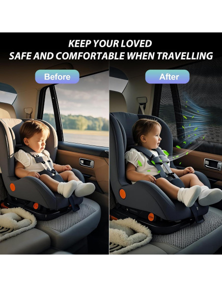 Sombrillas para Ventanas de Auto PEMOTech - Paquete de 2