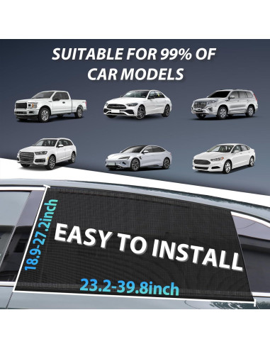 Sombrillas para Ventanas de Auto PEMOTech - Paquete de 2