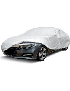 Cubierta de Coche Season Guard Hyvek XL Impermeable Blanca 2