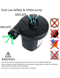 Bomba de aire eléctrica Jasonwell portátil 110-240V inflador 2