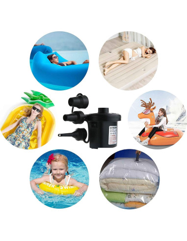 Bomba de aire eléctrica Jasonwell portátil 110-240V inflador