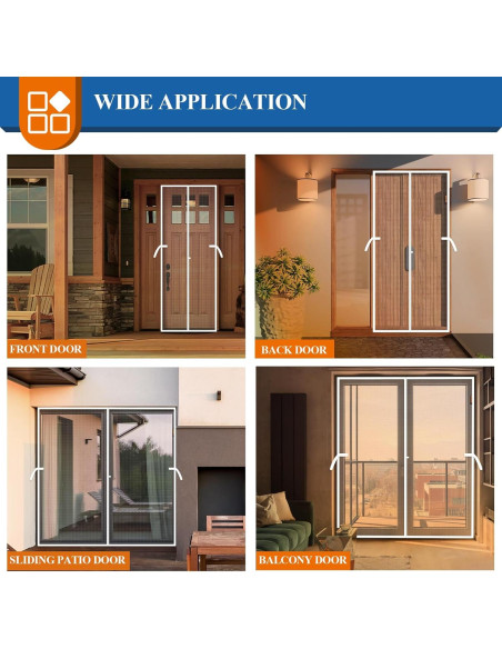 Puerta Pantalla Magnética MAGZO 121,9 x 203,2 cm Blanca