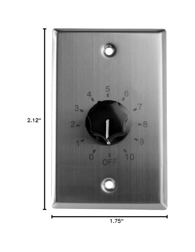 Placa de Control de Volumen Skywalker Acero Inoxidable 10W