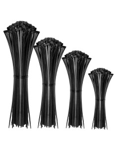 Ataduras de Cables HAVE ME TD 400 Piezas Nylon Negro