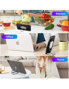 Soporte Plegable para Teléfono Lendouble Ajustable Plata 2