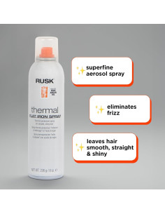 RUSK Spray Térmico con Aceite de Argán 240ml Elimina Frizz 2