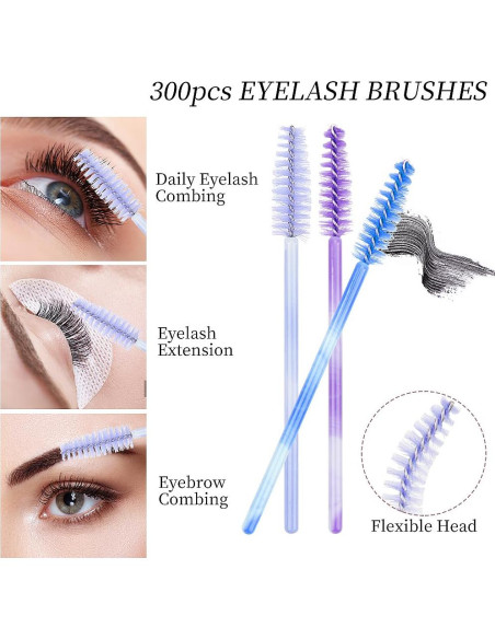 300 Varitas Desechables YISU para Extensión de Pestañas 300 Varitas Desechables YISU para Extensión de Pestañas